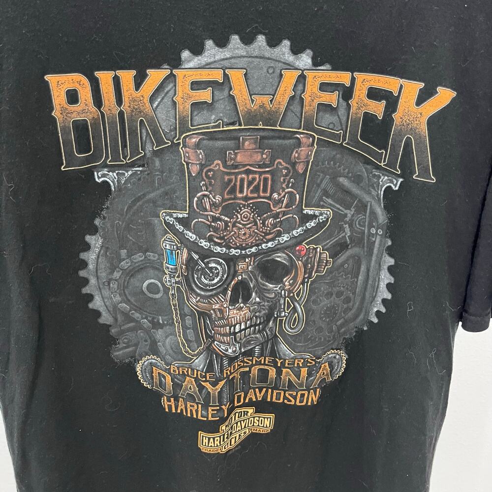 Harley Davidson Men’s XL Black Bruce Rossmeyer's Daytona Bike Week 2020 T-shirt - Picture 3 of 5